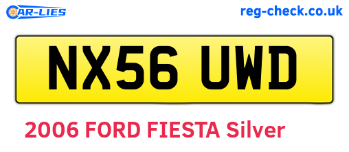 NX56UWD are the vehicle registration plates.