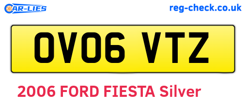 OV06VTZ are the vehicle registration plates.