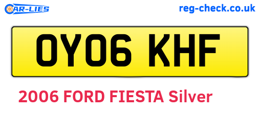 OY06KHF are the vehicle registration plates.