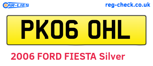 PK06OHL are the vehicle registration plates.