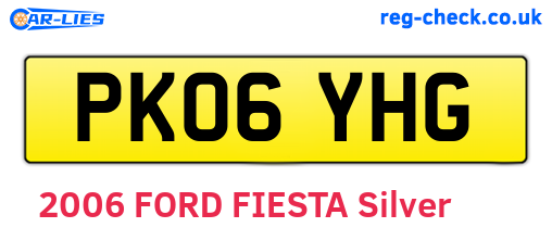 PK06YHG are the vehicle registration plates.