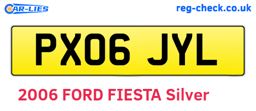 PX06JYL are the vehicle registration plates.