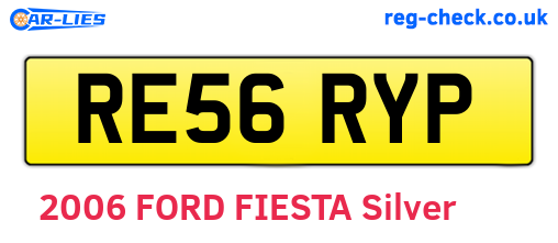 RE56RYP are the vehicle registration plates.