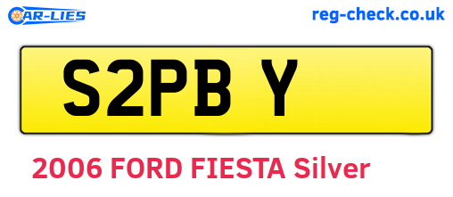 S2PBY are the vehicle registration plates.