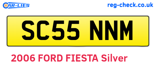 SC55NNM are the vehicle registration plates.