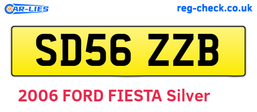SD56ZZB are the vehicle registration plates.