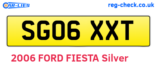 SG06XXT are the vehicle registration plates.