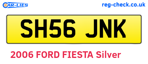 SH56JNK are the vehicle registration plates.