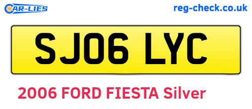 SJ06LYC are the vehicle registration plates.