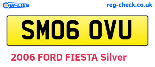 SM06OVU are the vehicle registration plates.