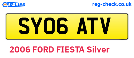 SY06ATV are the vehicle registration plates.