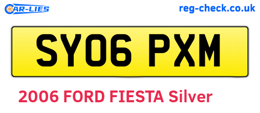 SY06PXM are the vehicle registration plates.