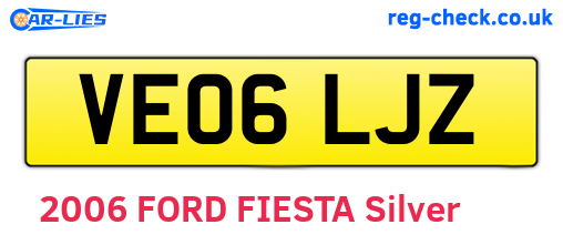 VE06LJZ are the vehicle registration plates.