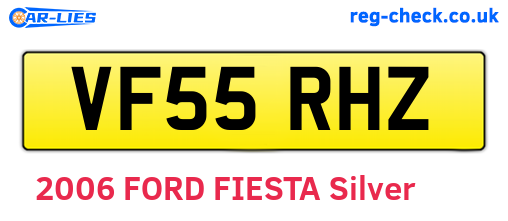 VF55RHZ are the vehicle registration plates.