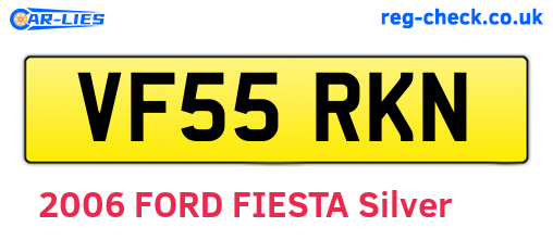 VF55RKN are the vehicle registration plates.
