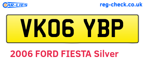 VK06YBP are the vehicle registration plates.