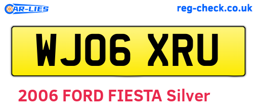 WJ06XRU are the vehicle registration plates.