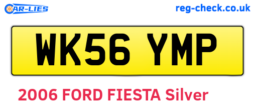 WK56YMP are the vehicle registration plates.