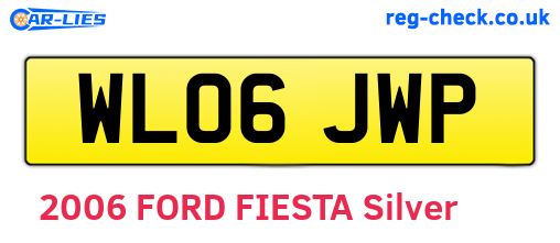 WL06JWP are the vehicle registration plates.