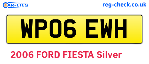 WP06EWH are the vehicle registration plates.