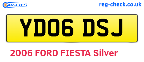 YD06DSJ are the vehicle registration plates.