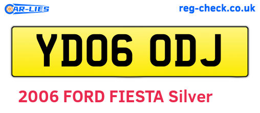 YD06ODJ are the vehicle registration plates.