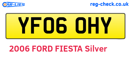 YF06OHY are the vehicle registration plates.