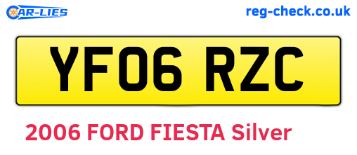 YF06RZC are the vehicle registration plates.
