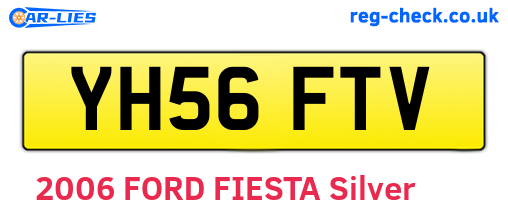 YH56FTV are the vehicle registration plates.