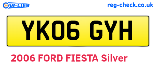 YK06GYH are the vehicle registration plates.