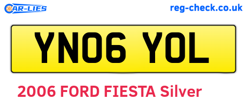 YN06YOL are the vehicle registration plates.