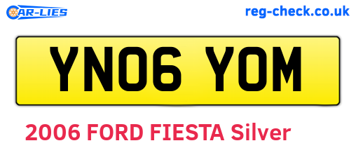YN06YOM are the vehicle registration plates.