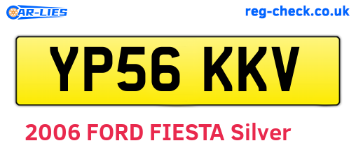 YP56KKV are the vehicle registration plates.