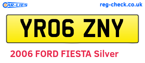 YR06ZNY are the vehicle registration plates.