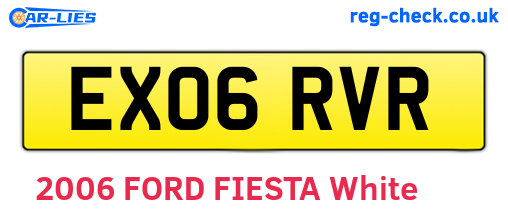 EX06RVR are the vehicle registration plates.