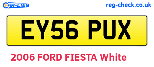 EY56PUX are the vehicle registration plates.