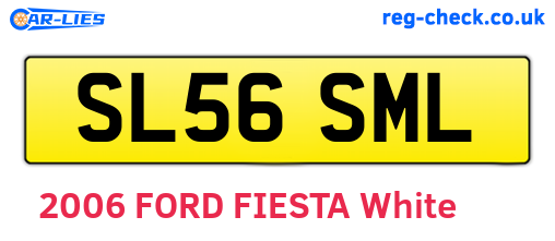 SL56SML are the vehicle registration plates.