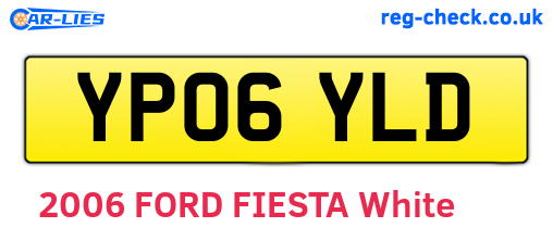YP06YLD are the vehicle registration plates.