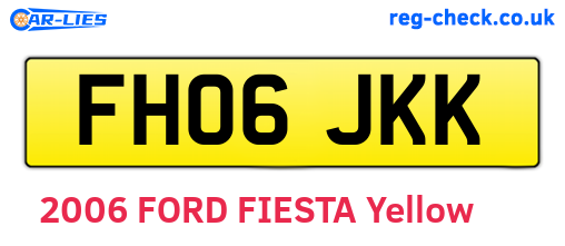 FH06JKK are the vehicle registration plates.