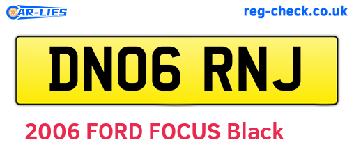 DN06RNJ are the vehicle registration plates.
