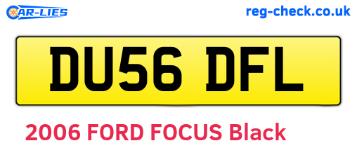 DU56DFL are the vehicle registration plates.