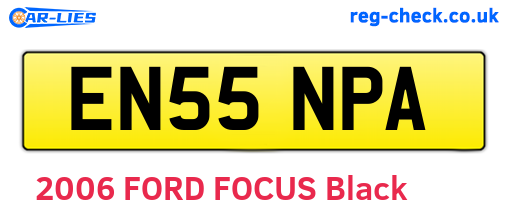 EN55NPA are the vehicle registration plates.
