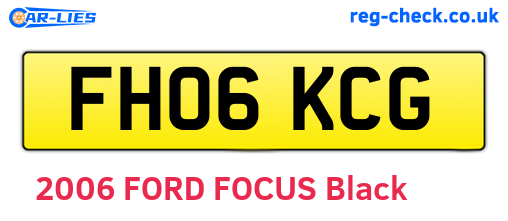 FH06KCG are the vehicle registration plates.