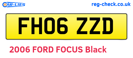 FH06ZZD are the vehicle registration plates.