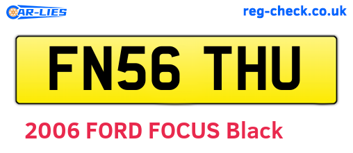 FN56THU are the vehicle registration plates.