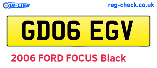 GD06EGV are the vehicle registration plates.