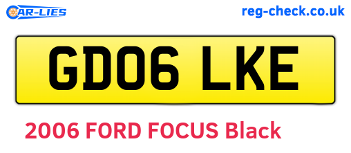GD06LKE are the vehicle registration plates.
