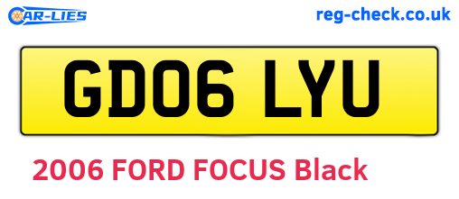 GD06LYU are the vehicle registration plates.