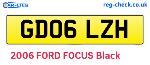 GD06LZH are the vehicle registration plates.