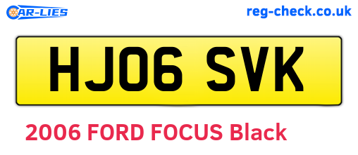 HJ06SVK are the vehicle registration plates.